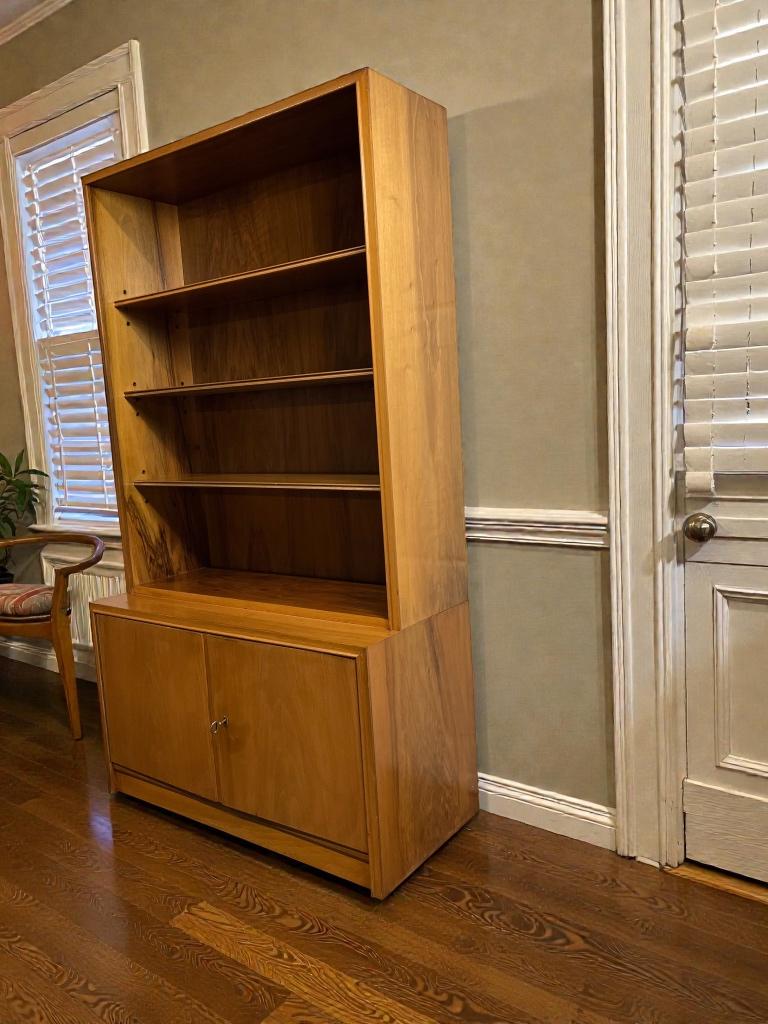 bibliothèque/étagère/vitrine vintage en bois, Antiquités & Art, Enlèvement ou Envoi