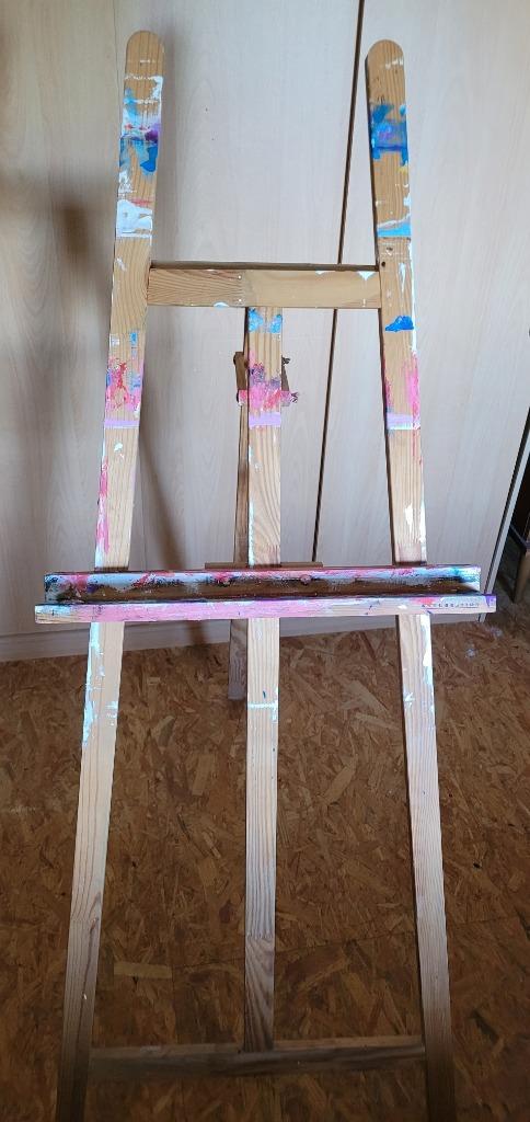 Grand chevalet ARTCREATION (1,58H x 58L x 14l)., Enlèvement, Utilisé, Chevalet