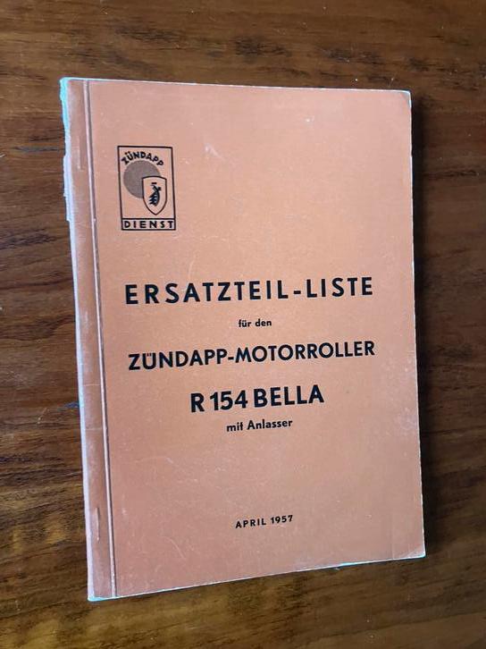 Diverse zundapp bella onderdelen boekjes, Motoren, Ophalen of Verzenden