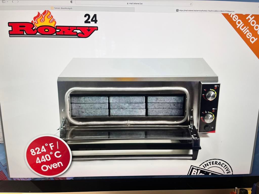 Blackrockgrill (steengrill) voor vlees, vis en groenten, Elektronische apparatuur, Ovens, Zo goed als nieuw, Oven, Ophalen