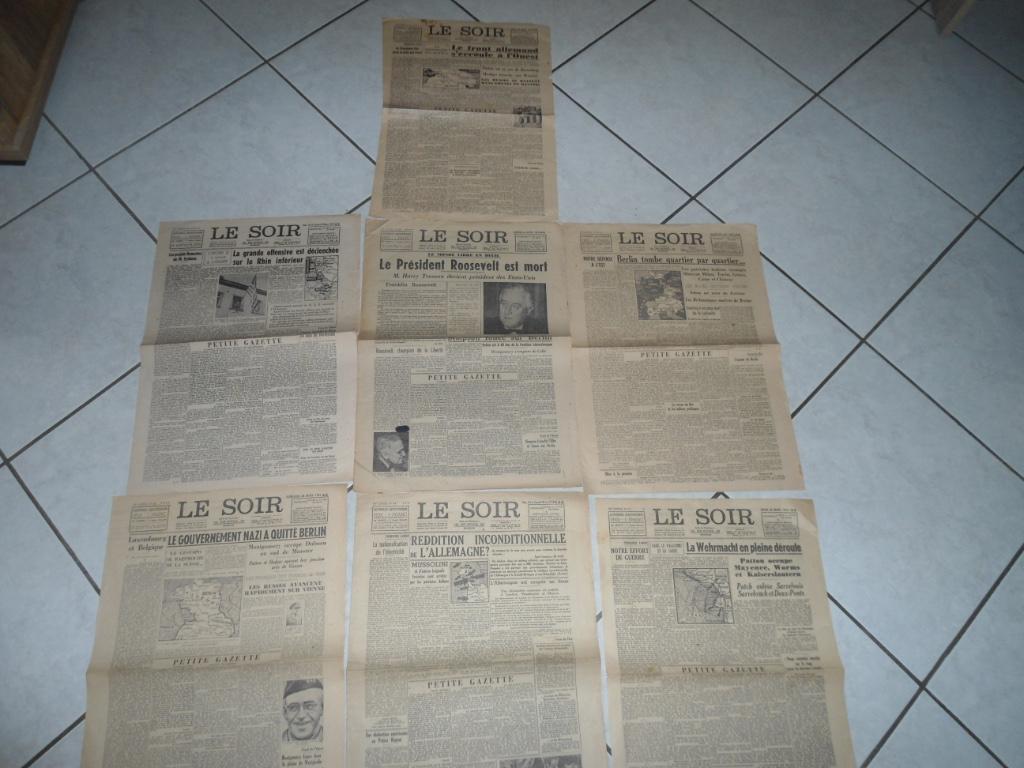 Lot d'Anciennes dépêches de Journaux Période de guerre ( 7 p, Enlèvement ou Envoi, Autres, Autres types