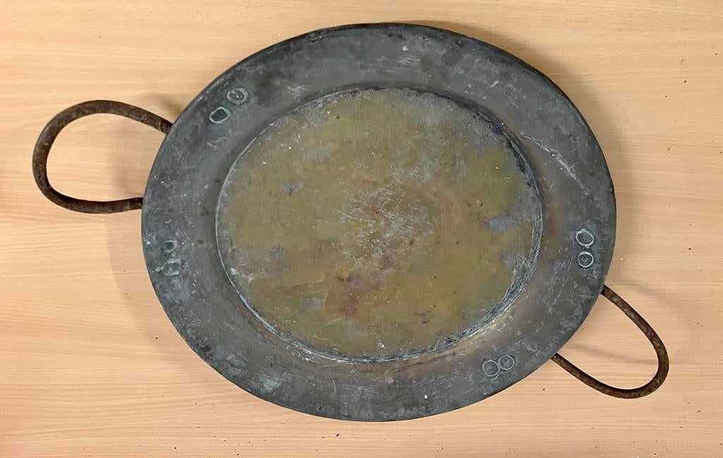 Plat ancien en cuivre, Antiquités & Art, Cuivre