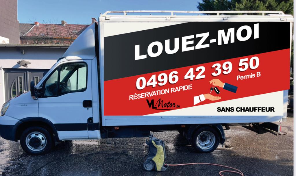 Location de camionnette en PERMIS B de 3 à 21 m³ et voitures