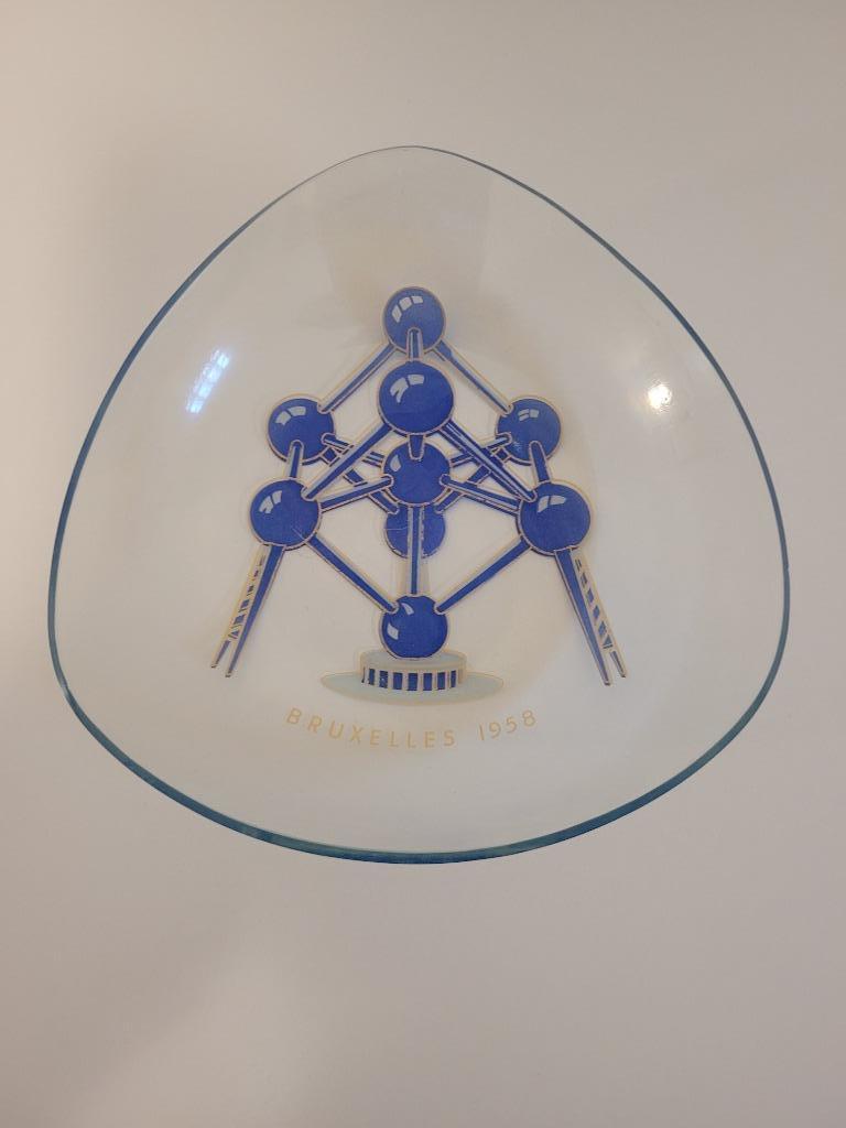 superbe petite coupe en verre Atomium expo Bruxelles 1958, Collections, Enlèvement ou Envoi, Comme neuf, Autres types