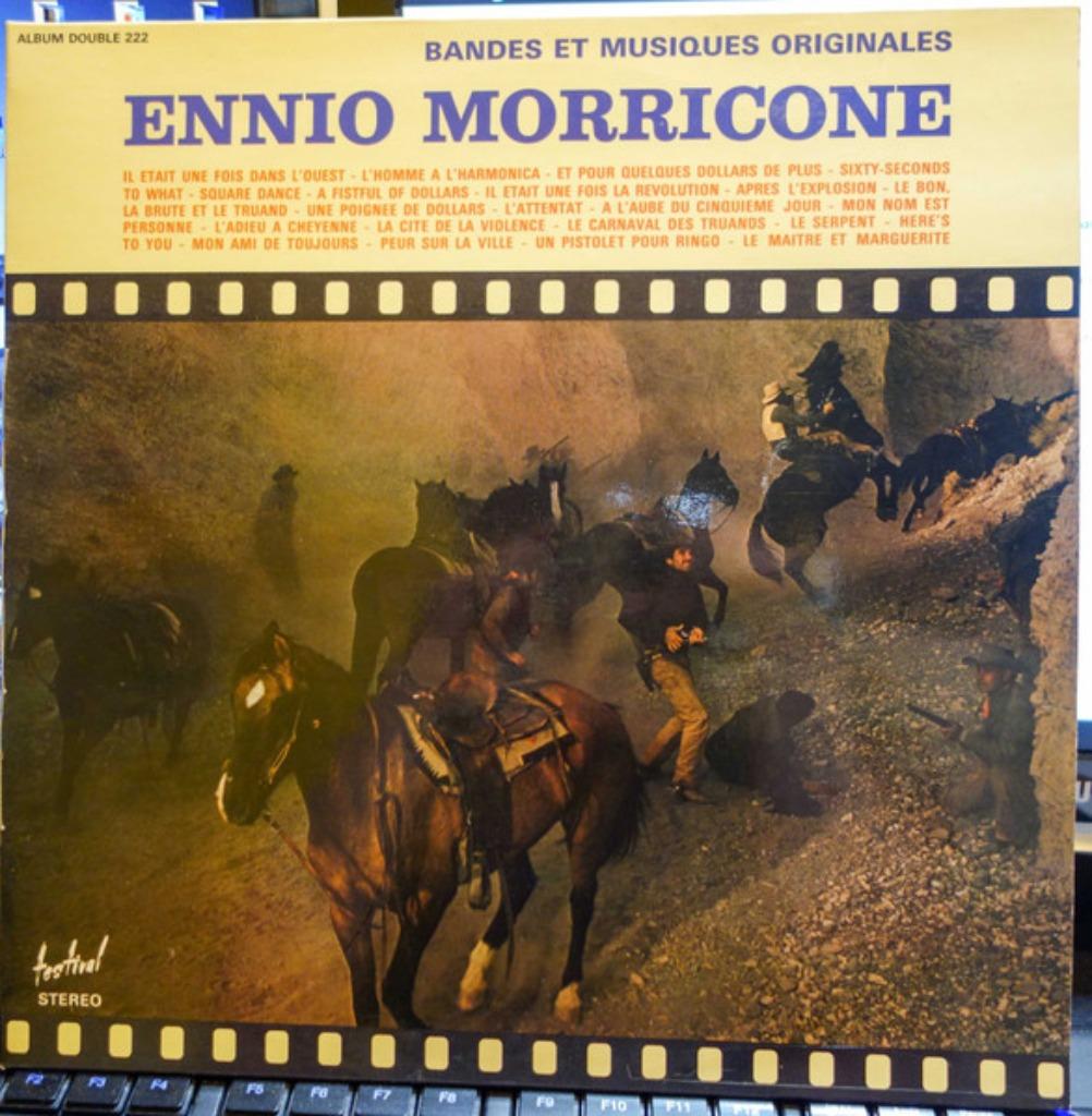 ORIGINELE BAND EN MUZIEKFILMS ENNIO MORRICONE, 2 LP, Cd's en Dvd's, Ophalen, Gebruikt, 12 inch