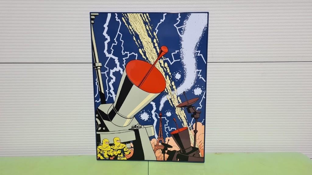 Blake et Mortimer, E.P. Jacobs, S.O.S. Meteors, 61/99, Collections, Personnages de BD, Neuf, Image, Affiche ou Autocollant, Enlèvement ou Envoi