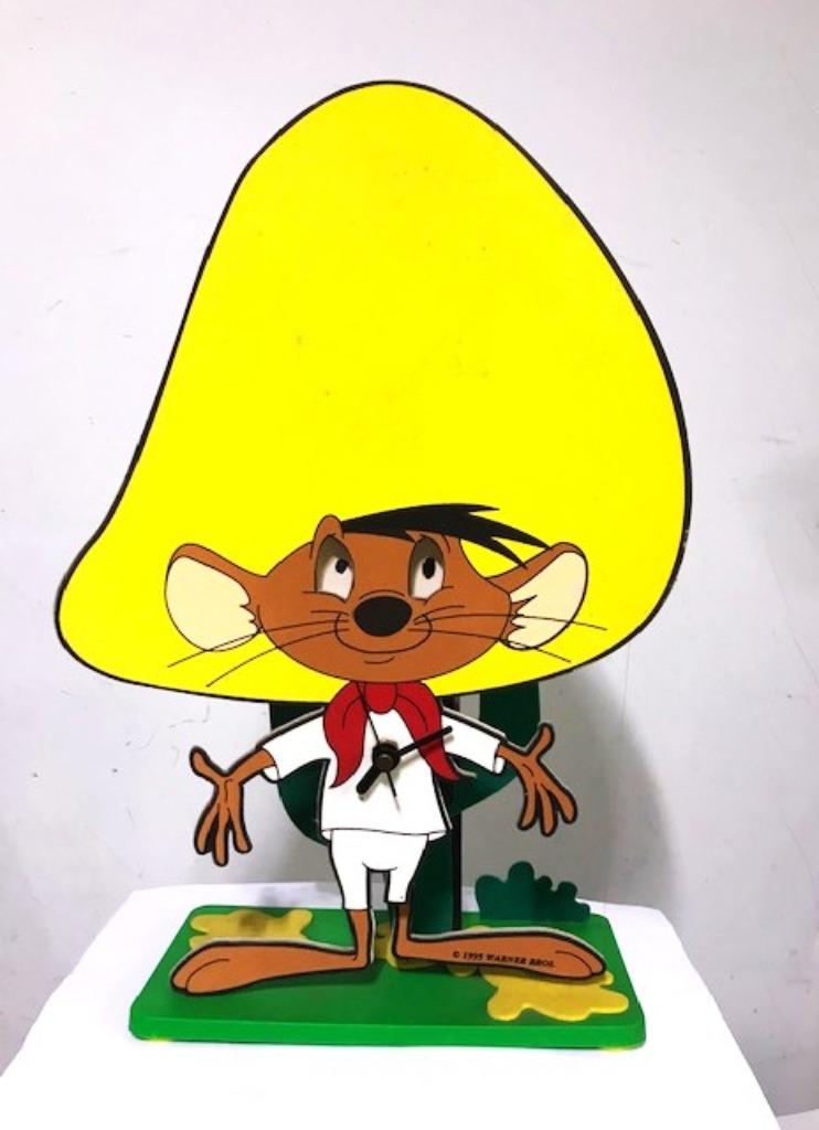 Horloge Speedy Gonzales Yeux mobiles jambes H 40 cm😍💑🤗, Collections, Statues & Figurines, Comme neuf, Animal, Enlèvement ou Envoi