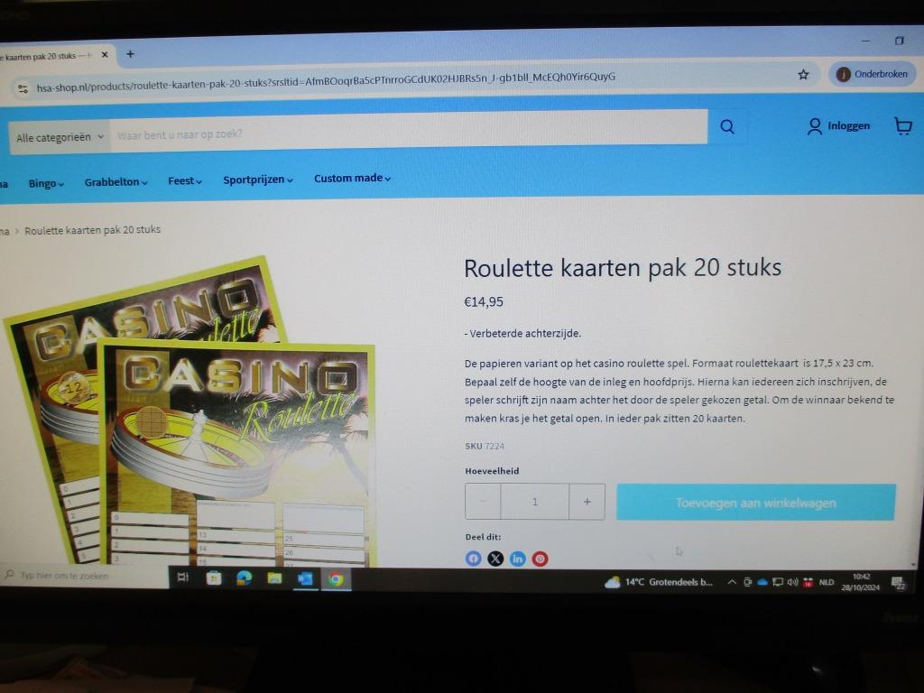 Casino Roulette kaarten - voor clubs en feesten !!, Hobby en Vrije tijd, Gezelschapsspellen | Bordspellen, Nieuw, Vijf spelers of meer