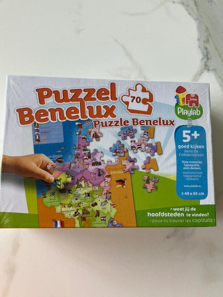 Puzzel  Benelux, 70 stukjes, Kinderen en Baby's, Ophalen, Nieuw