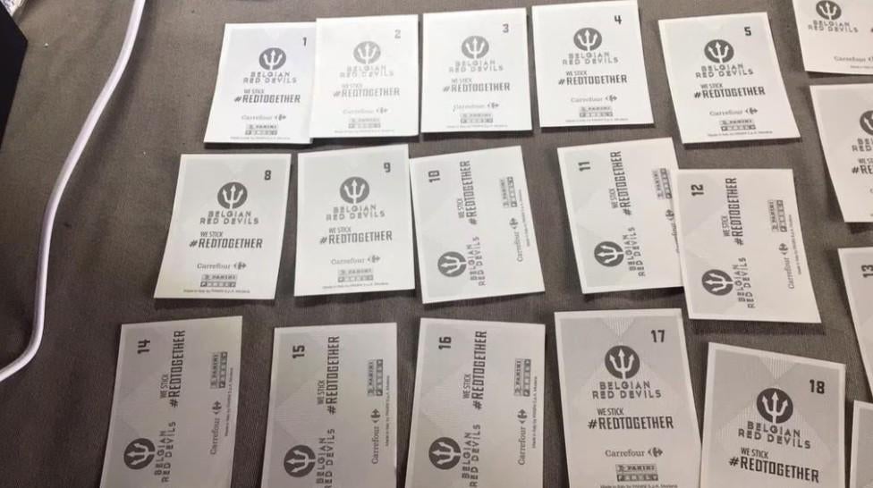 stickers van Belgian Red Devils We Stick Redtogether 10 cent, Collections, Enlèvement ou Envoi