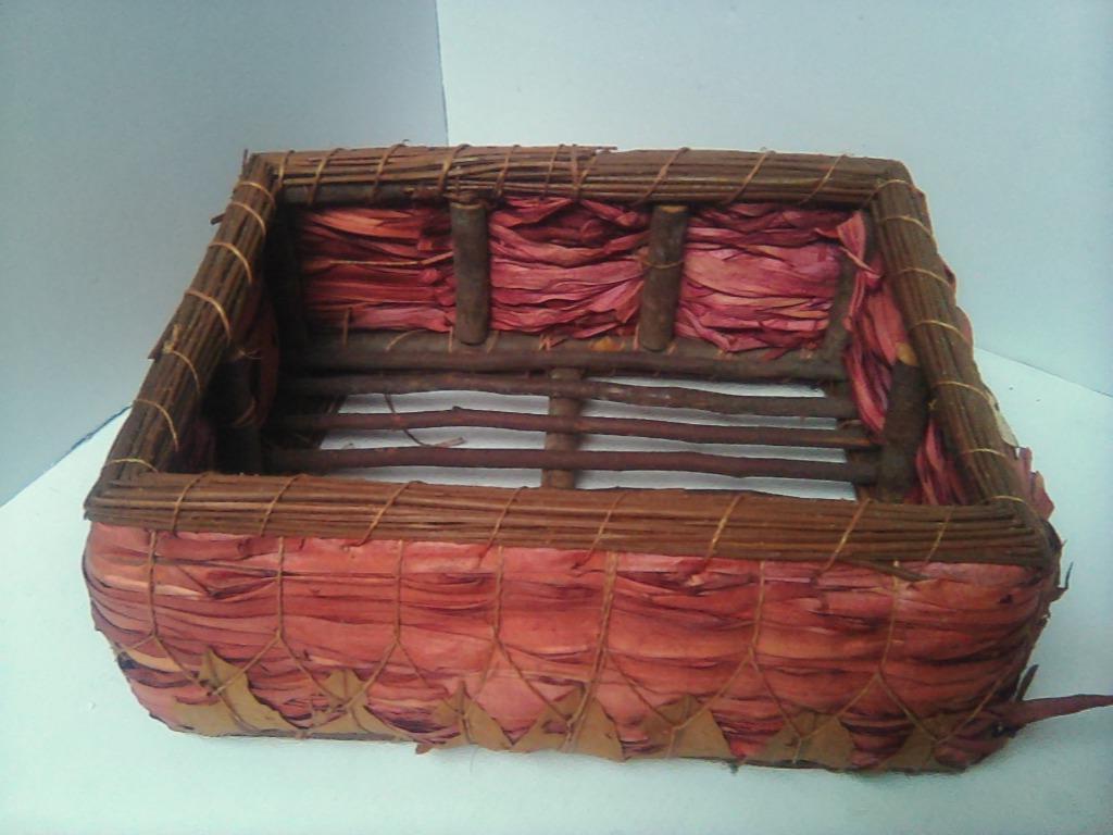 Presentatie roos mandje - 25x32 cm, Comme neuf, Enlèvement, Panier, Rectangulaire