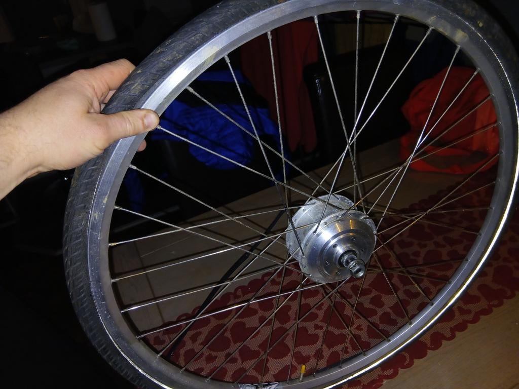 E bike voorwielmotor wiel rikkel, Ophalen of Verzenden, Wiel