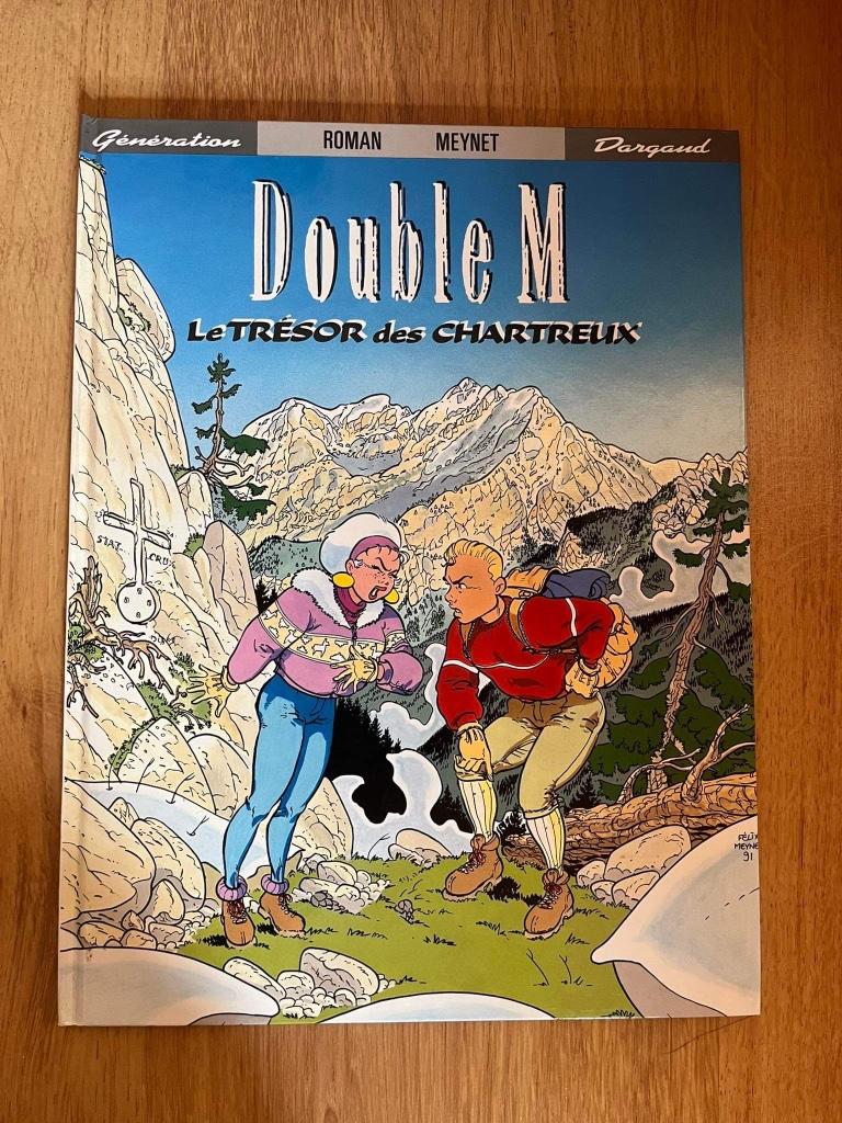 BD Double M - Tome 1 : le trésor des Chartreux - 1991, Livres, BD, Comme neuf, Une BD