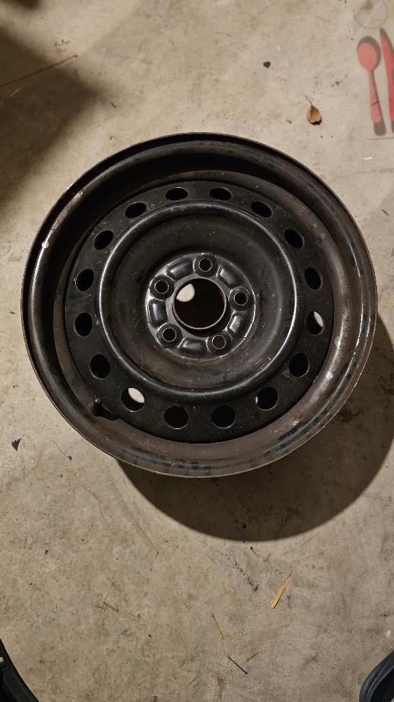 4 Jantes 16x6,5 JJ + 4 Enjoliveurs, Ophalen, 16 inch, Velg(en)