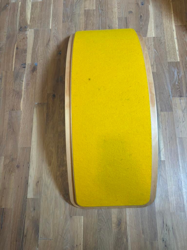 Planche d’équilibre - rock board classique jaune, Enlèvement, Utilisé