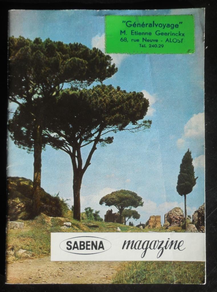 SABENA Magazine - Généralvoyage Geerinckx Aalst, Enlèvement ou Envoi, Utilisé