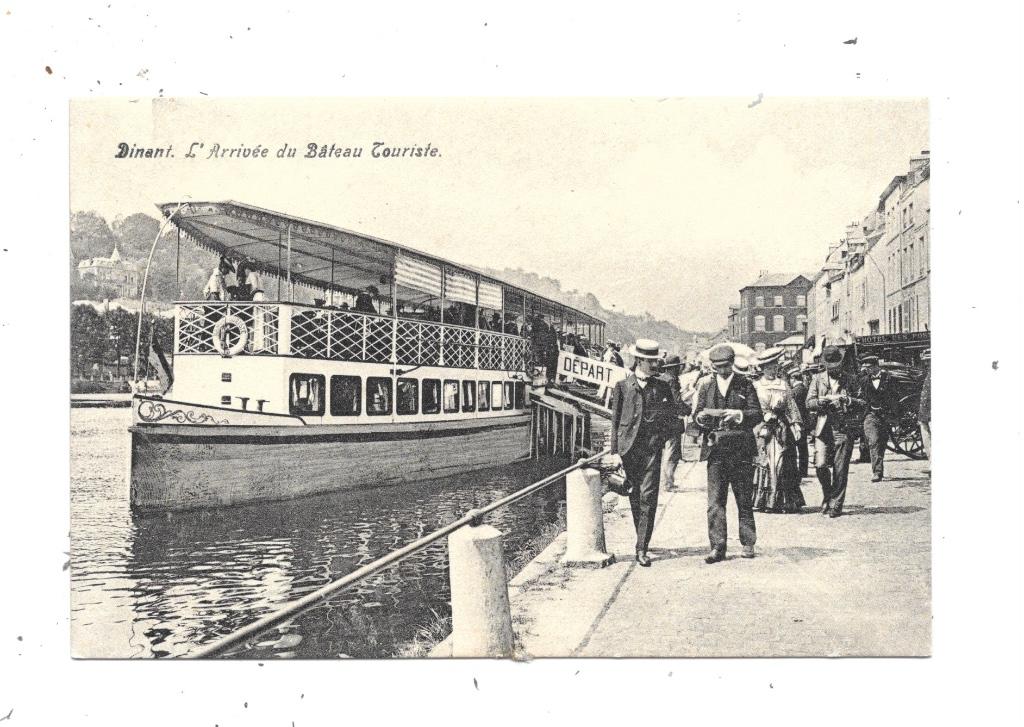 Dinant NA82: L'Arrivée du Bateau Touriste, Envoi, Avant 1920, Non affranchie, Namur