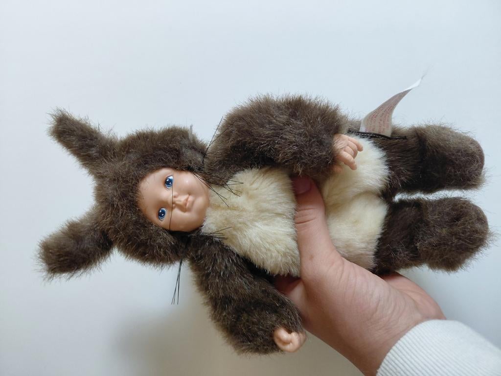 Vintage 1998 Anne Geddes eekhoorn pop, Kinderen en Baby's, Speelgoed | Knuffels en Pluche, Ophalen, Nieuw, Overige typen