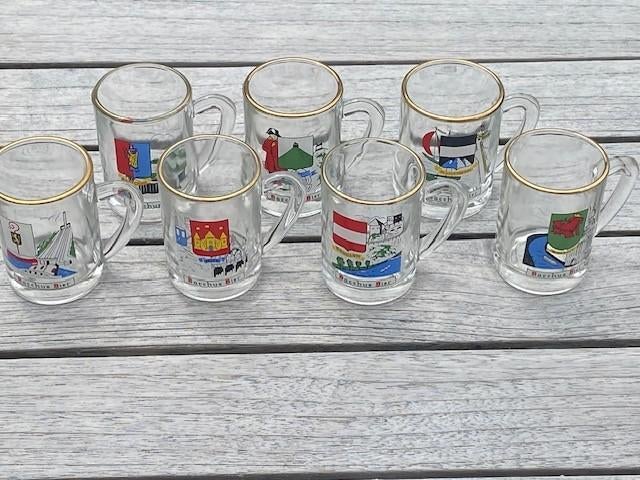 Blason des villes de Bacchus en verre, Collections, Enlèvement ou Envoi