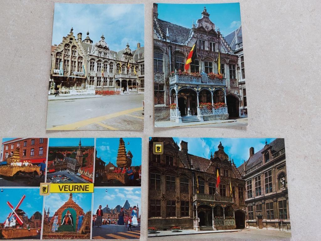 4 postkaarten van Veurne, Verzamelen, Postkaarten | België, Verzenden