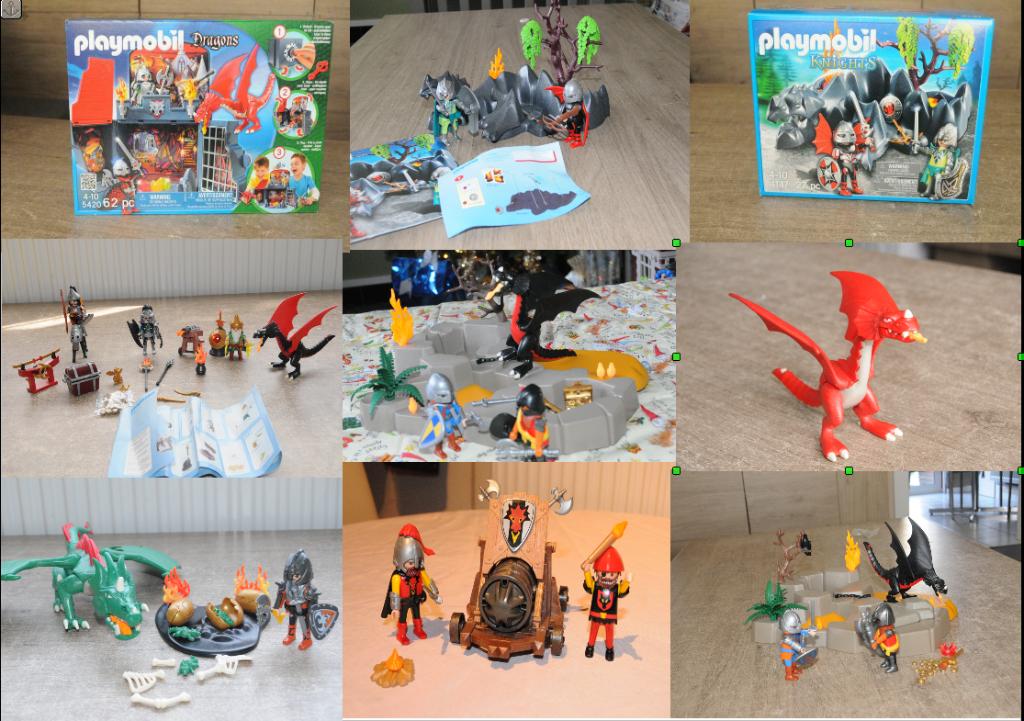playmobil verschillende setjes thema ridders en draken, Ophalen of Verzenden, Zo goed als nieuw, Complete set