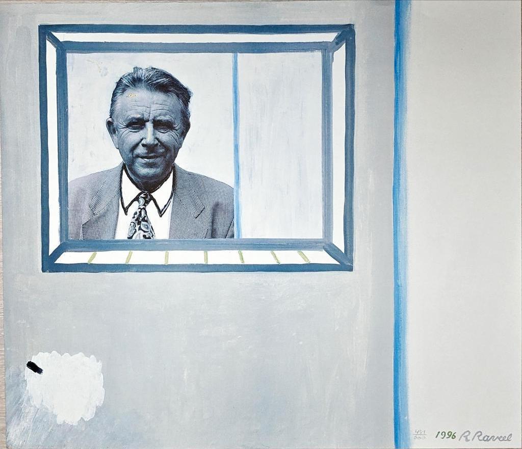 Roger Raveel gesigneerde zeefdruk 60×70 cm (1996), Antiek en Kunst, Kunst | Litho's en Zeefdrukken, Ophalen of Verzenden