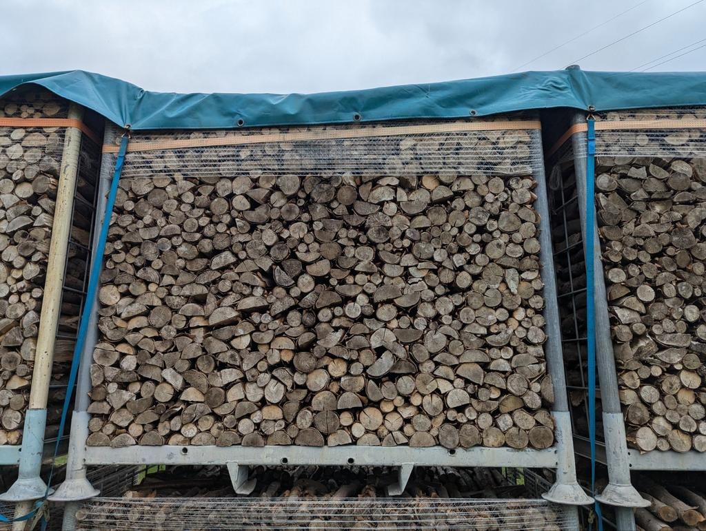 Droog brandhout beuk of kastanje per 3 gestapelde m3, Envoi