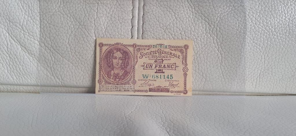 1 franc 1918 - Société Générale - Unc, Enlèvement ou Envoi, Billets en vrac