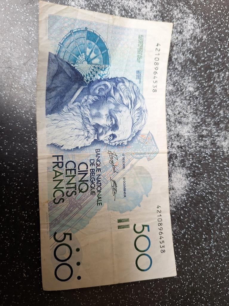 Belgisch biljet van 500 frank, Ophalen of Verzenden