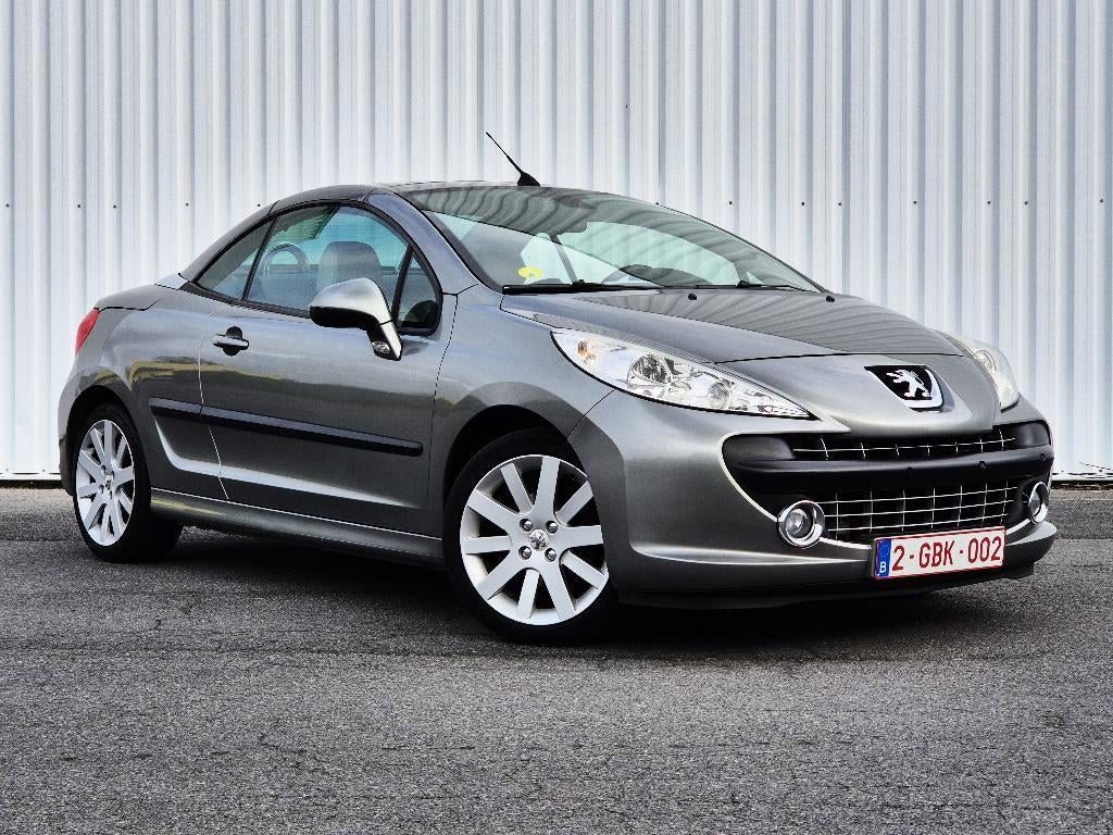 Peugeot 207cc (CABRIO) 1.6i Zeer nette staat., Autos, Peugeot, Cuir, Argent ou Gris, Achat, Beige