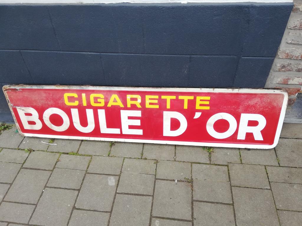 Assiette en émail Boule d'or 1952, Collections, Marques & Objets publicitaires, Enlèvement