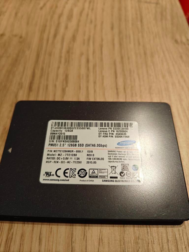 Samsung 2.5" 128GB SSD (SATA6.0Gbps), Enlèvement ou Envoi, SSD