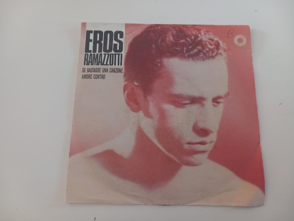 Single vinyle 7" Eros Ramazzotti Se bastasse Pop Rock Ballad, Enlèvement ou Envoi, 7 pouces, Pop, Single