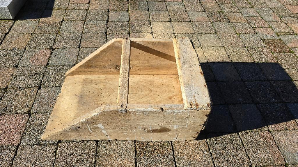 Oude Franse houten graanschep., Antiek en Kunst, Ophalen