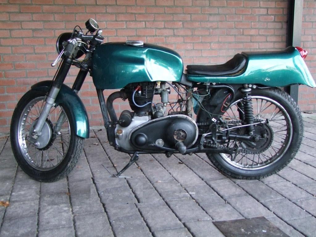 Panther oldtimer motor met Dunstall lakset, Motos, Panther, Particulier, Autre, 1 cylindre
