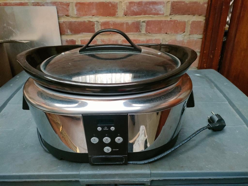 Crockpot Slow cooker, Ophalen of Verzenden, Timer, Zo goed als nieuw