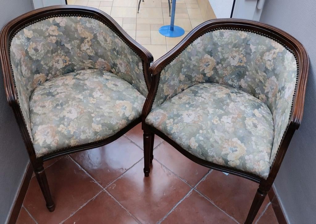 Deux sièges de baignoire en tissu., Antiquités & Art, Enlèvement