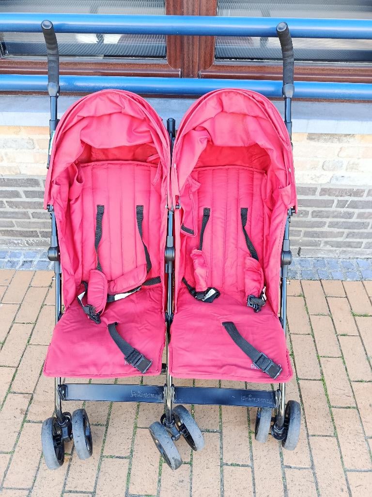 Dubbele buggy, Kinderen en Baby's, Buggy's, Ophalen, Zo goed als nieuw, Duomodel