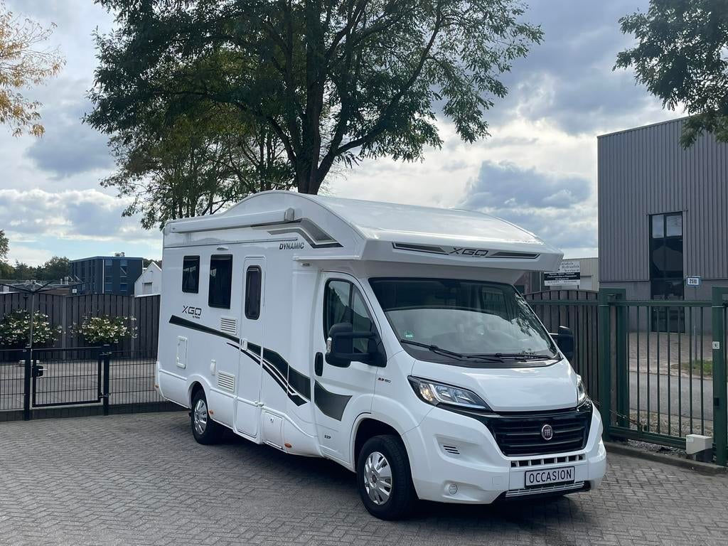 Fiat ducato xgo dynamic p22 mdt trekhaak !, Caravans en Kamperen, Mobilhomes, Fietsendrager, Airconditioning, Half-integraal, Fiat