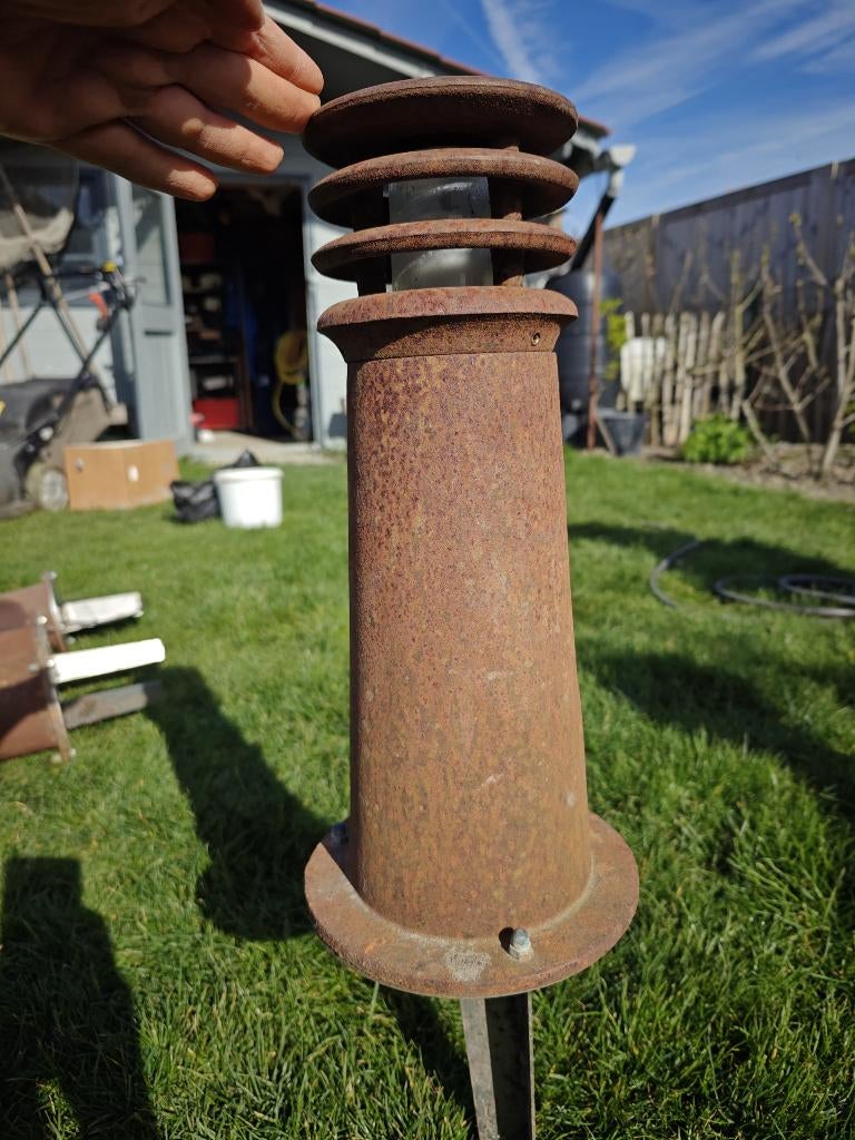 8 prachtige tuinlampen, Tuin en Terras, Ophalen, Gebruikt, Staal, Minder dan 50 watt