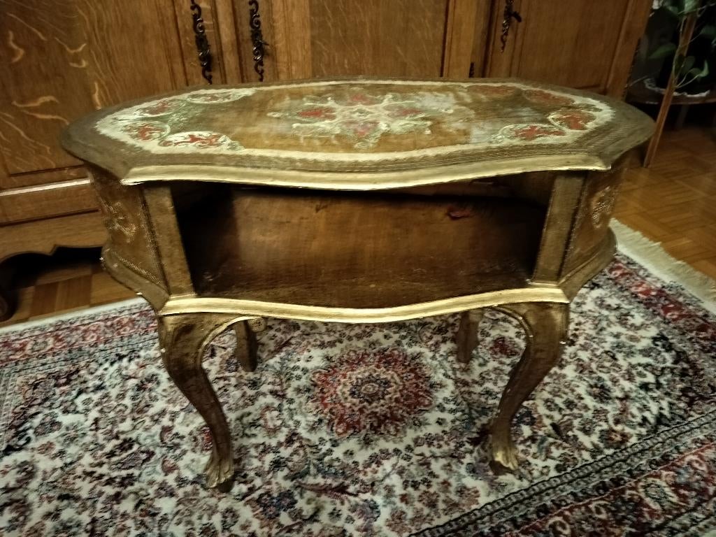 guéridon polychrome, Maison & Meubles, 55 à 75 cm, 45 à 60 cm, Enlèvement, Utilisé