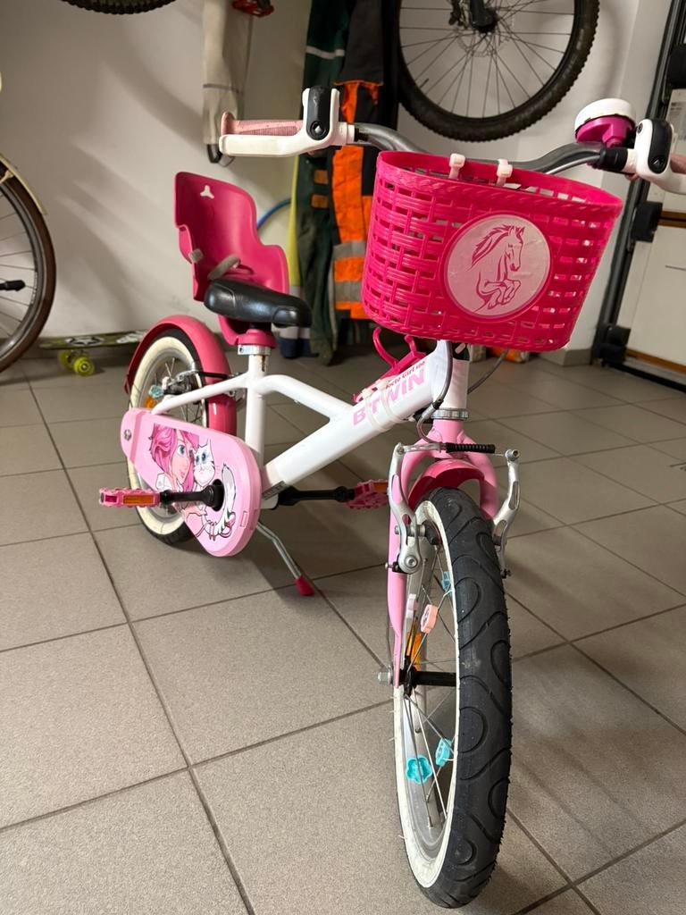 Meisjesfiets 16 inch, Fietsen en Brommers, Fietsen | Meisjes, Ophalen, Zo goed als nieuw, 16 inch