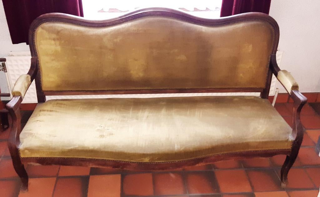 Banc canapé 2 ou 3 places style Louis Philippe, Enlèvement