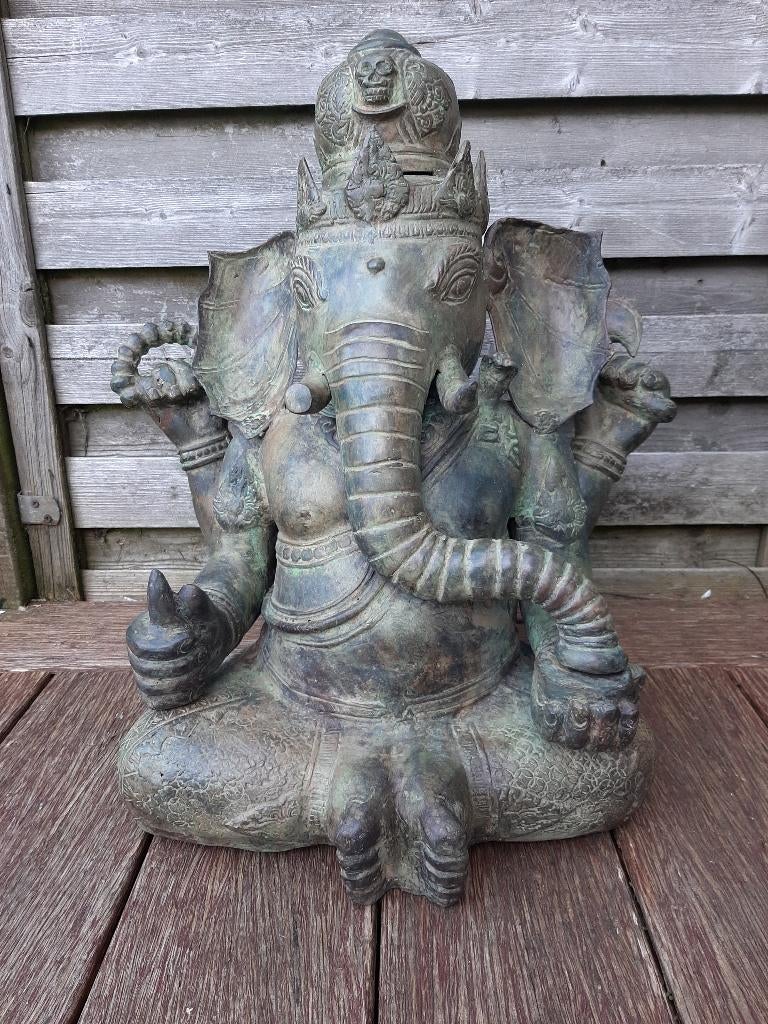 Statue de Ganesh/Ganapati/Bronze/Inde/Asie, Enlèvement ou Envoi