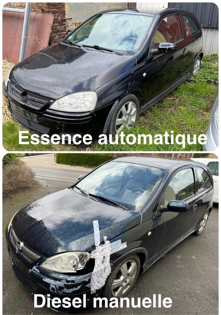 Set van 2 • Opel Corsa • voor onderdelen!, Auto's, Automaat, Zwart, Zwart, Bedrijf