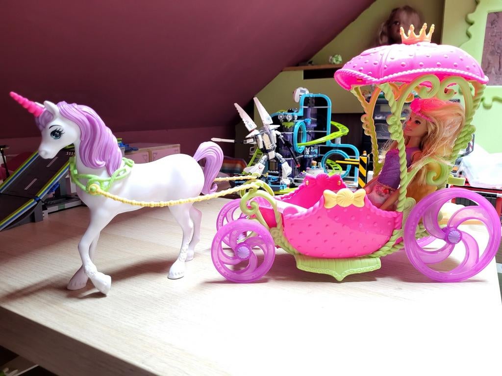 Barbie dreamtopia koets met pop, Ophalen
