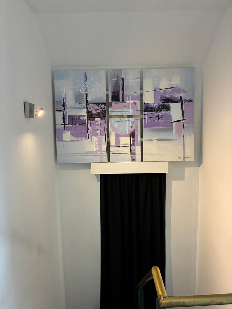 Handgeschilderd schilderij te koop ,50€, Antiek en Kunst, Ophalen