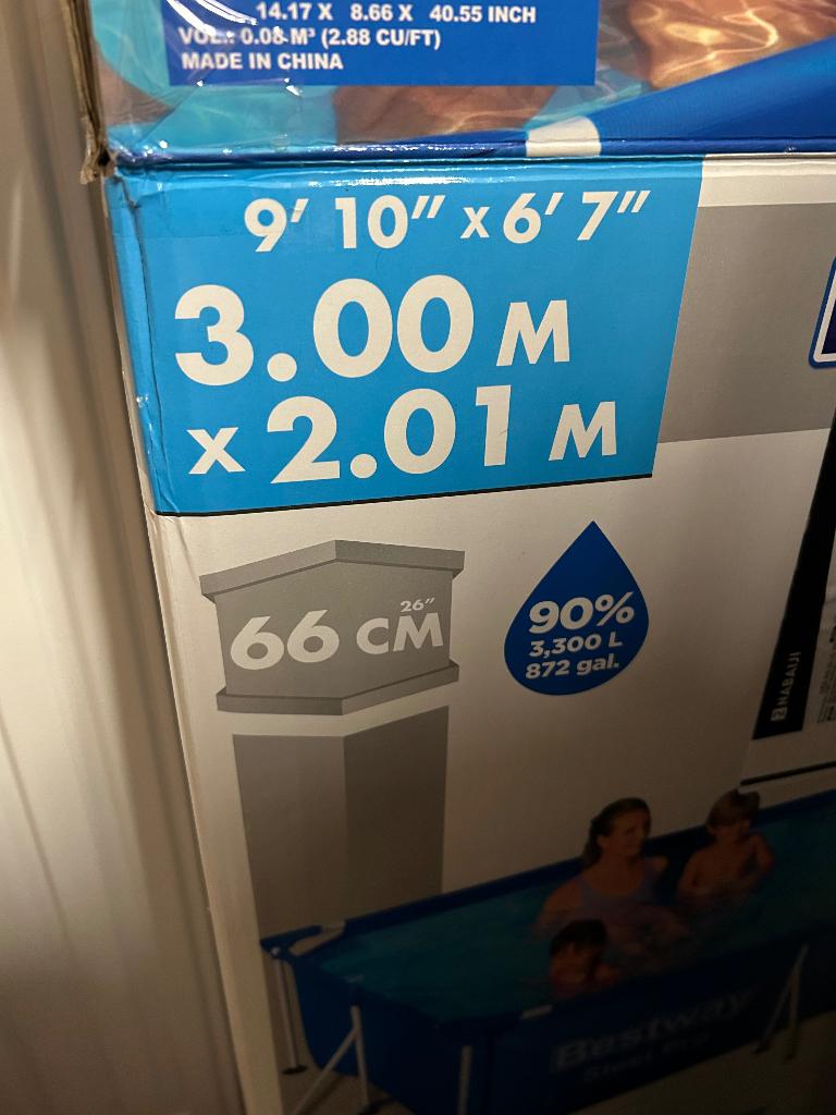 Zwembad bestway, Ophalen, Gebruikt, Opzetzwembad, 200 tot 400 cm