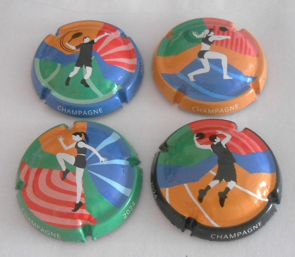 4 capsules de champagne - jeux olympiques 2024, Collections, Collections complètes & Collections, Enlèvement ou Envoi