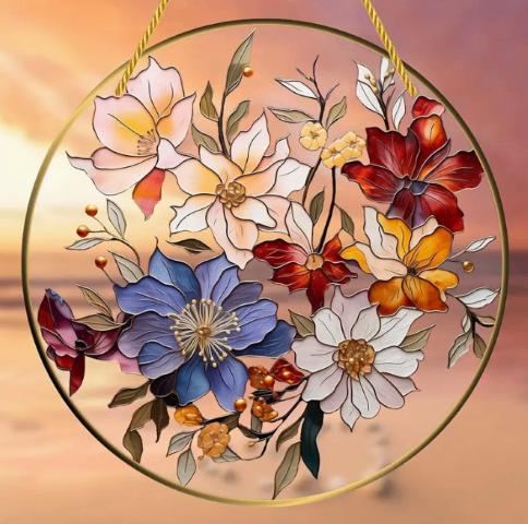 Raamhanger Bloemen, Tuin en Terras, Tuinwanddecoratie, Ophalen of Verzenden, Nieuw